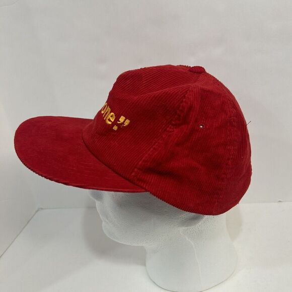 RARE! Vintage Hershey Chocolate BAR NONE Advertisement Hat Cap Corduroy Snapback - Picture 2 of 8